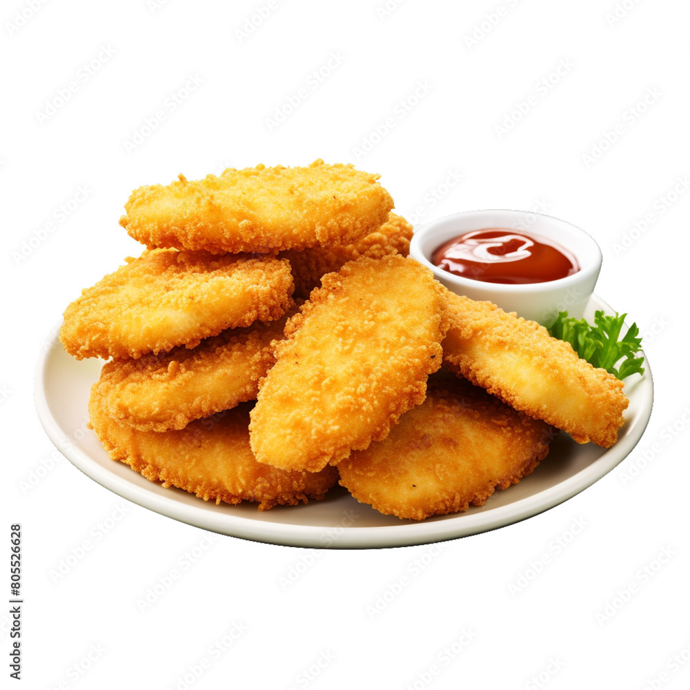 Chicken nuggets chicken fingers with transparent background Chicken nuggets chicken fingers with transparent background