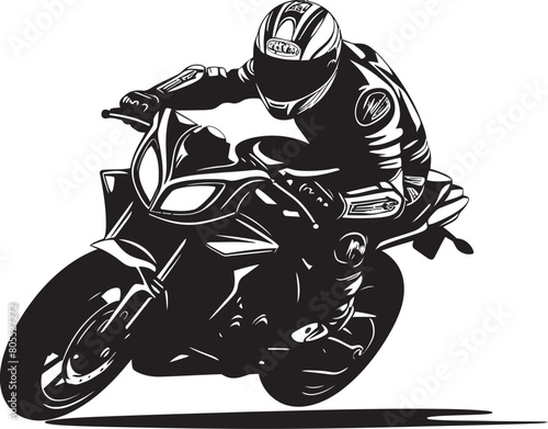 Vintage Victory Cafe Racer Motorcycle Racing Vector Illustration Compilation