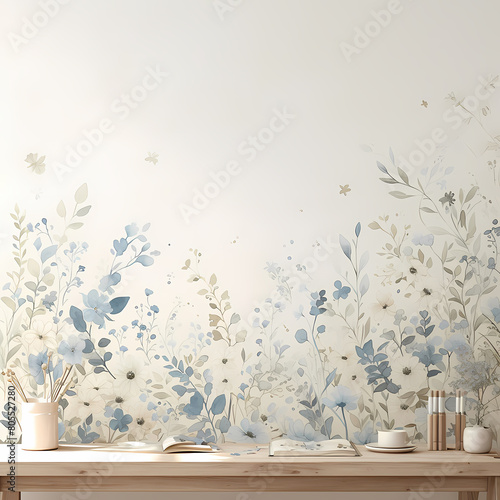 Bring Nature to Life with Eco-Friendly Watercolor Wallpaper - Perfect for Home and Office Decoration