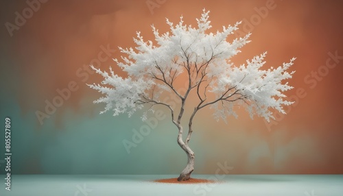 Tree Background  Frozen Reverie  Whispering Alabaster Thicket