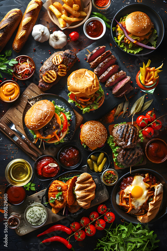 Mouthwatering Menu Selection: Gourmet Burgers, Sizzlers, Grills and Refreshing Beverages