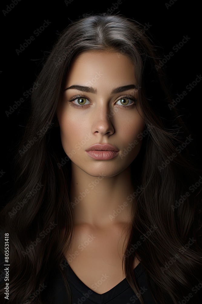 Intense gaze of a beautiful woman Intense gaze of a beautiful woman