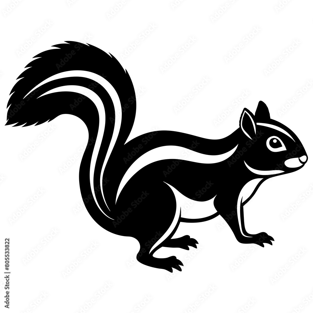 Indian Palm Squirrel Vector Silhouette: Capturing the Essence of Nature in Digital Art Indian Palm Squirrel Vector Silhouette: Capturing the Essence of Nature in Digital Art