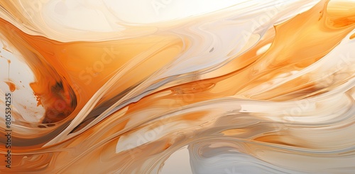 abstract swirling orange and white background