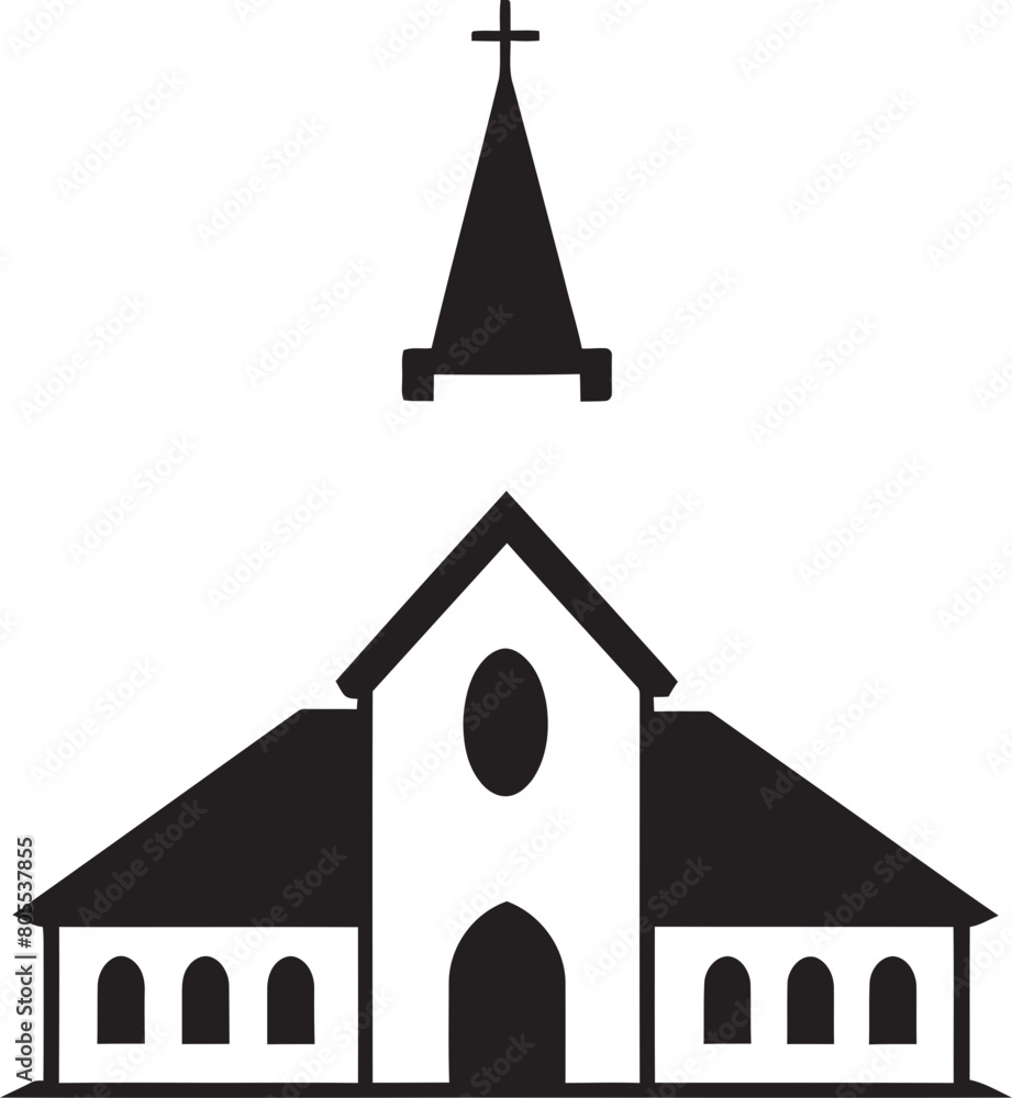 Serene Symmetry Church Vector Compilation Architectural Allegory Church Vector Ensemble