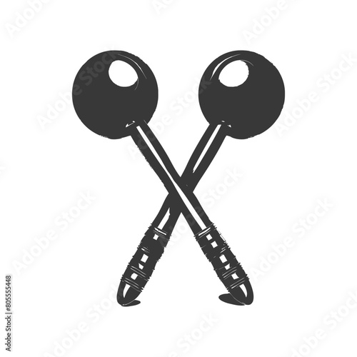 maracas instrument black color only
