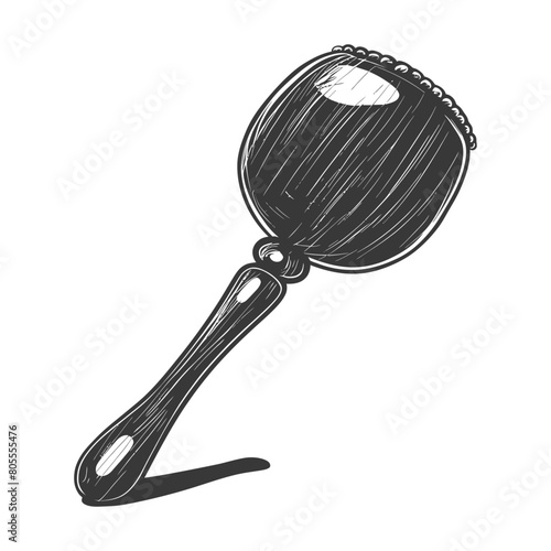 maracas instrument black color only