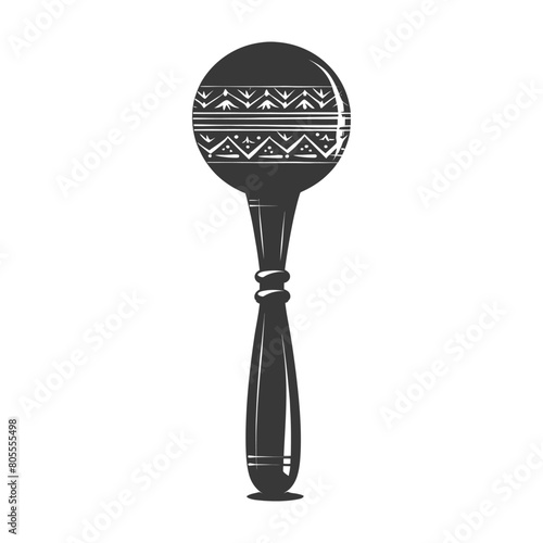 maracas instrument black color only