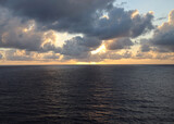 Early morning sunrise at Caribbean Sea