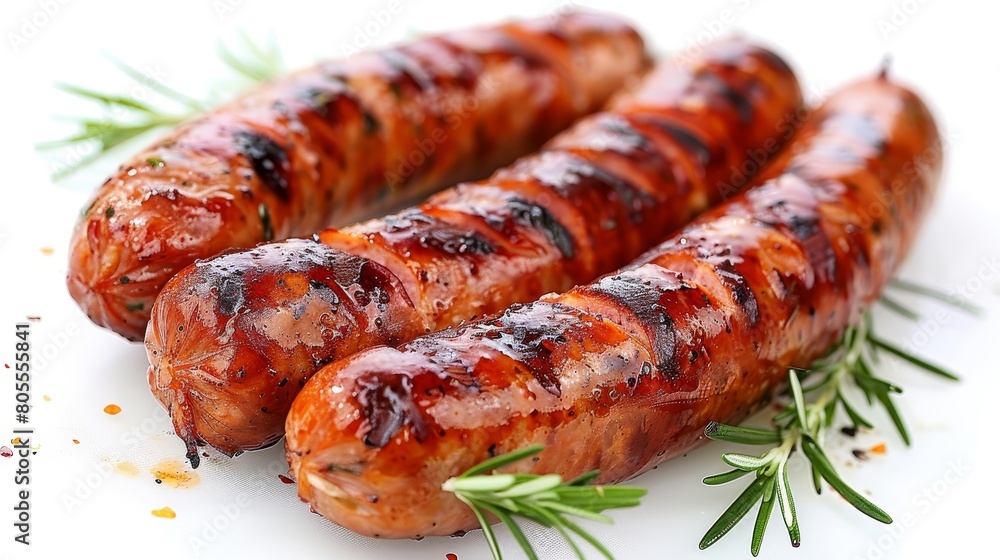 Delicious hot grilled sausage Delicious hot grilled sausage
