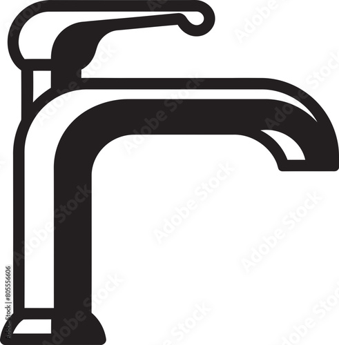 Tapping into Creativity Faucet Vector Artwork Liquid Luxury Illustrated Faucet Series