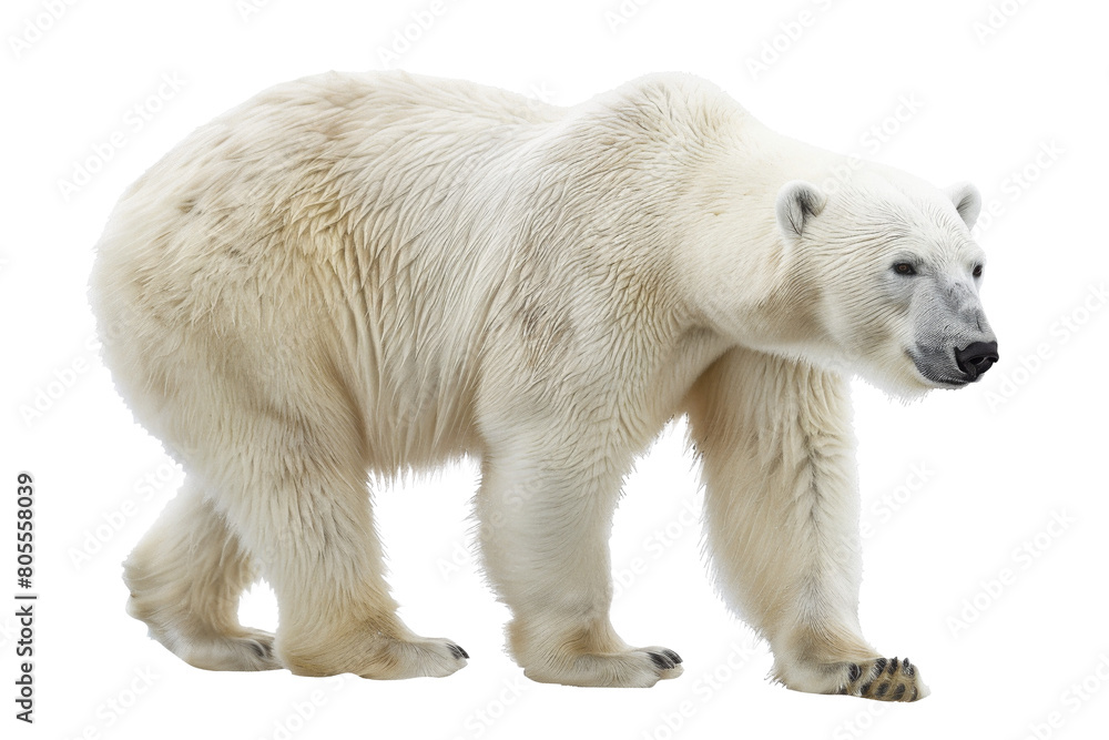 Polar Bear Isolated on Transparent Background Polar Bear Isolated on Transparent Background