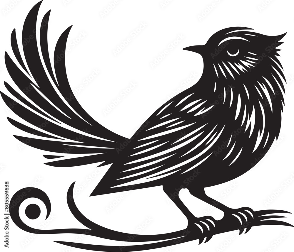 Naklejka premium bird symbol vector illustration