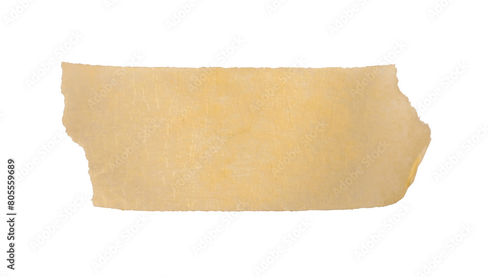 PNG Adhesive beige paper tape on transparent.