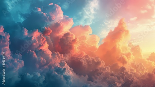 Colorful Sky Filled With Clouds and Stars