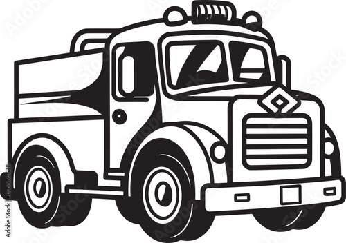 Firefighter Tools Vector Illustration Firefighter Truck Vector Design