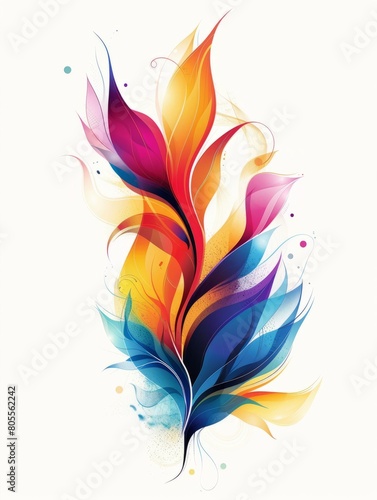 background with colorful abstract flames