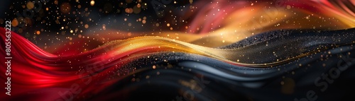 Back red gold abstract background