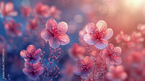 Orange Flower With Water Droplets