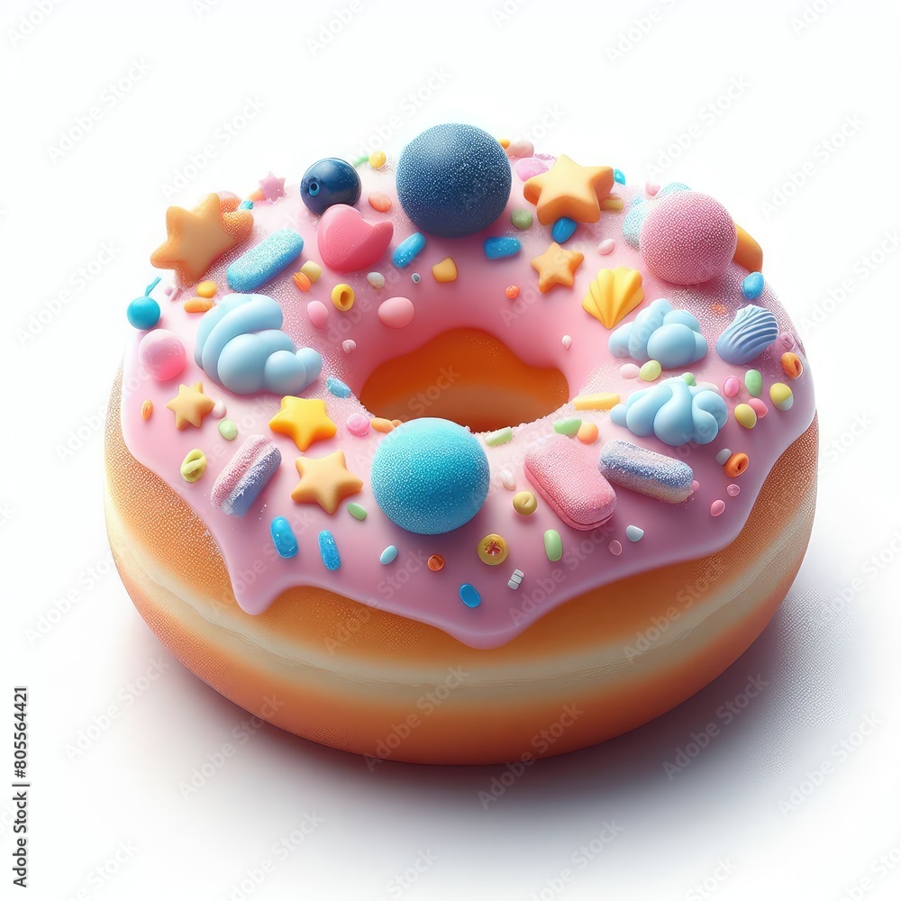 Donut isolated on a white background Donut isolated on a white background