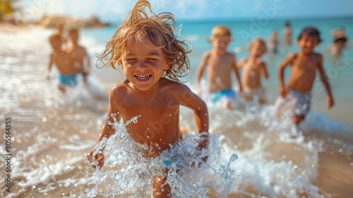 Children Playing in the Water