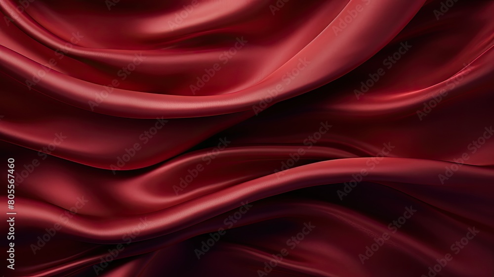Close-up of a textured, flowing green satin fabric with smooth waves and curves. Close-up of a textured, flowing green satin fabric with smooth waves and curves.