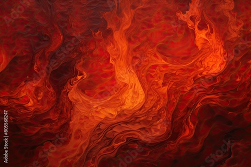 Three lit candles on a rock surface with a fiery red and orange abstract background that resembles flames.