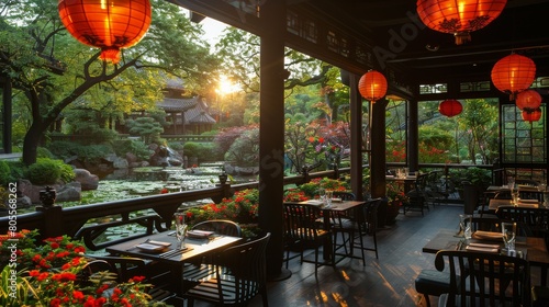 Bustling Restaurant With Tables and Chairs