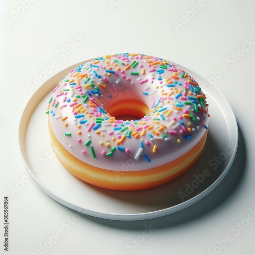 Donut isolated on a white background © Mo Stock