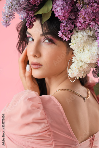 Beautiful young woman with ...