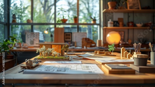 Model House on Table