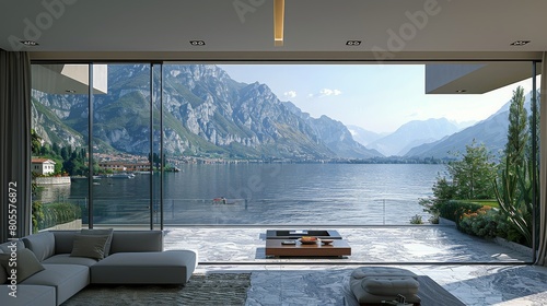 Living Room Overlooking Lake