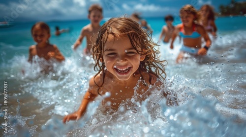 Children Playing in the Water