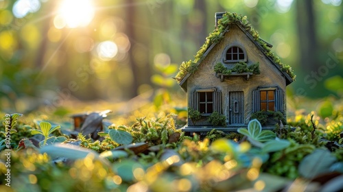 Wallpaper Mural Small Birdhouse in Field Torontodigital.ca