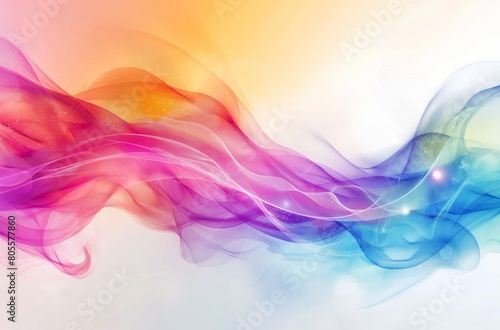 Soft colorful abstract waves