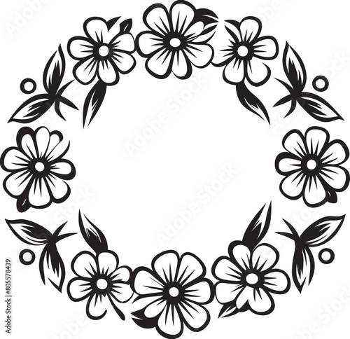 Tropical Floral Frame Vector Illustration for Exotic Themes