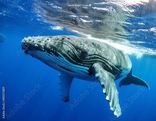 Whale inside the ocean © AJ