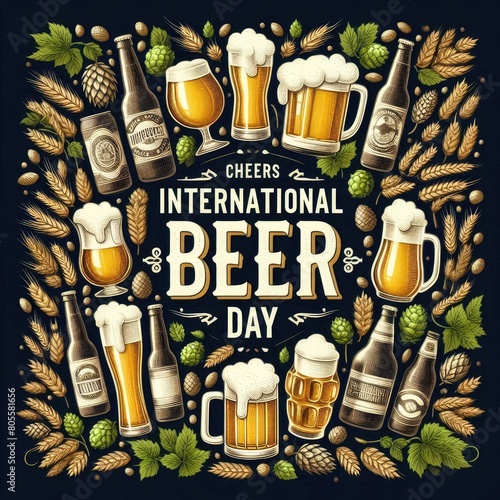 Happy International Beer Day 2024 Concept photo