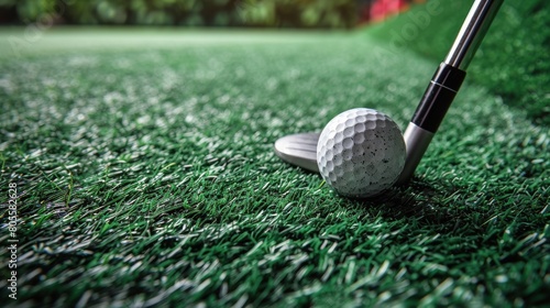 Golf Ball on Lush Green Field