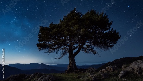 tree in the night