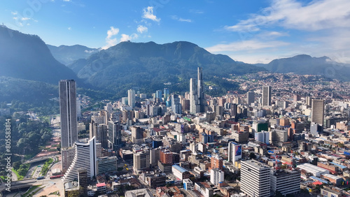 Fotografía Bogota Skyline At Bogota In District Capital Colombia