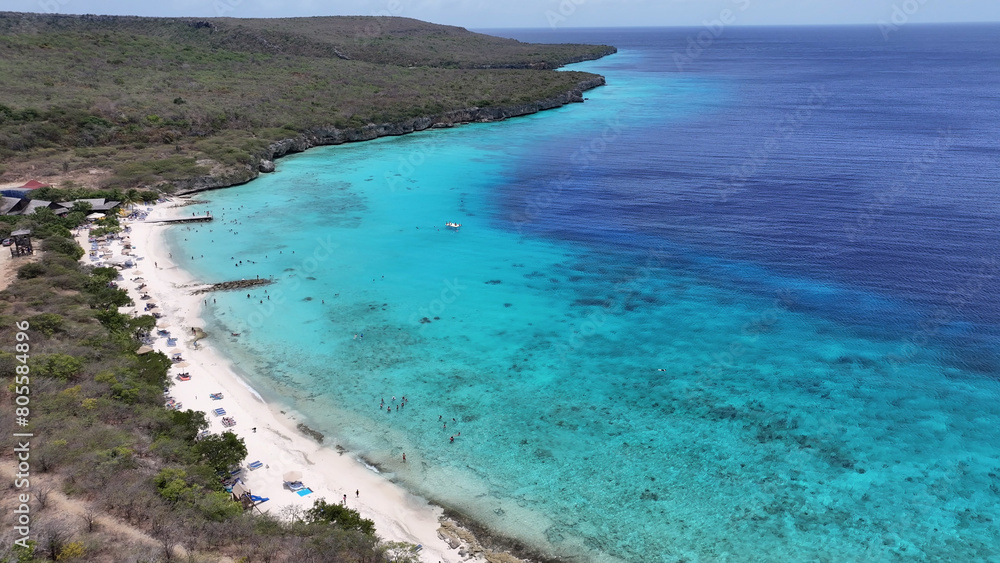Porto Marie Beach At Willemstad In Netherlands Curacao. Island Beach. Blue Sea Landscape. Willemstad At Netherlands Curacao. Tourism Background. Nature Seascape. Porto Marie Beach At Willemstad In Netherlands Curacao. Island Beach. Blue Sea Landscape. Willemstad At Netherlands Curacao. Tourism Background. Nature Seascape.