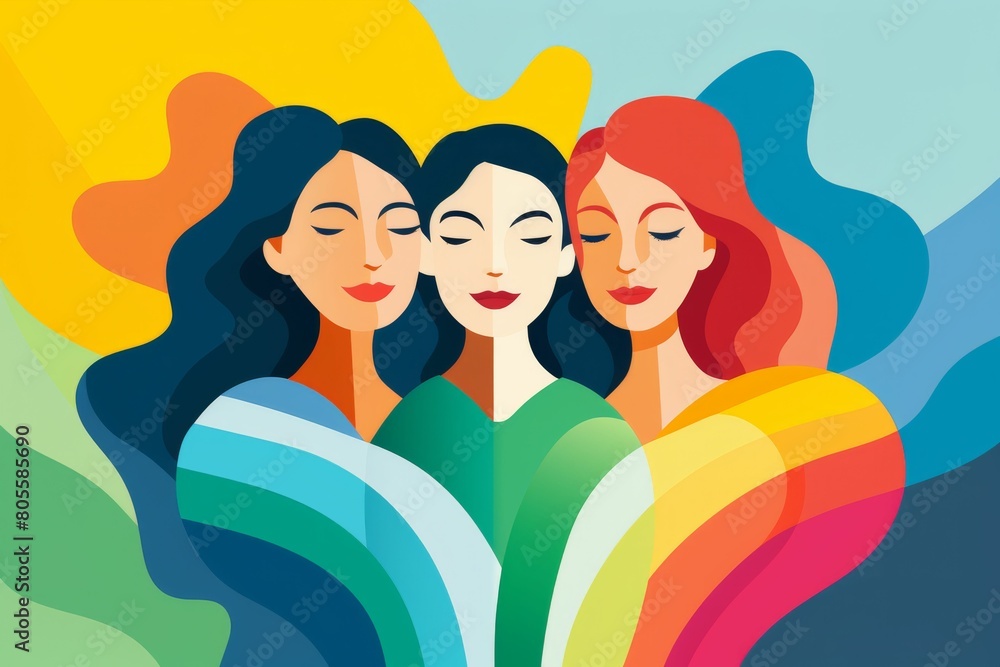 Group of Women Standing Together Group of Women Standing Together