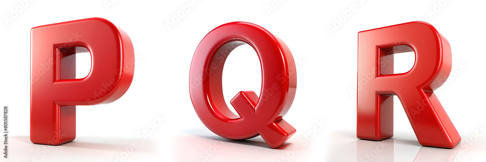 Numbers 0, 1, 2. Red 3D Rendered Alphabet. Numbers 0, 1, 2. Red 3D Rendered Alphabet.