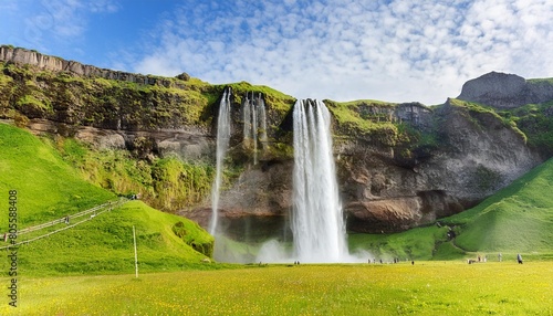 seljalandsfoss waterfall in iceland