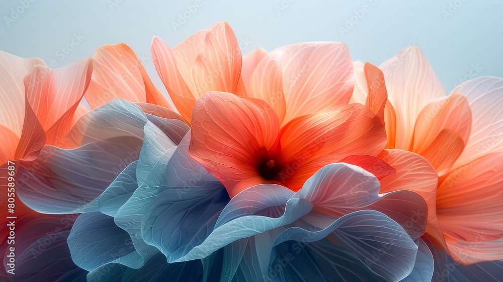 Orange Flower With Water Droplets