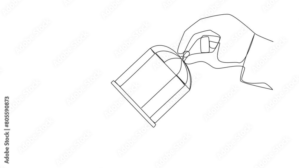 Self drawing animation of continuous line drawing big hand holds iron cage, catch Arab businesswoman. Want to trap in any way. Enter the trap. Unfair business competition. Lost. Full length animated Self drawing animation of continuous line drawing big hand holds iron cage, catch Arab businesswoman. Want to trap in any way. Enter the trap. Unfair business competition. Lost. Full length animated