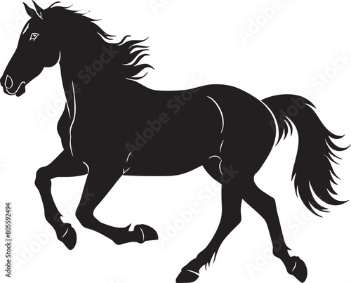 Horse Anatomy Diagram Vector Artwork for Educational Reference