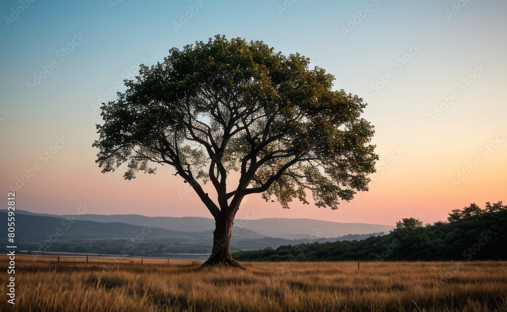 professional photograph of single tree in sunset professional photograph of single tree in sunset