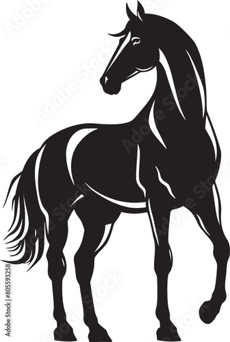 Show Jumping Competition Vector Illustration of Equestrian Sport